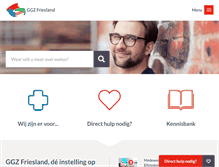 Tablet Screenshot of ggzfriesland.nl